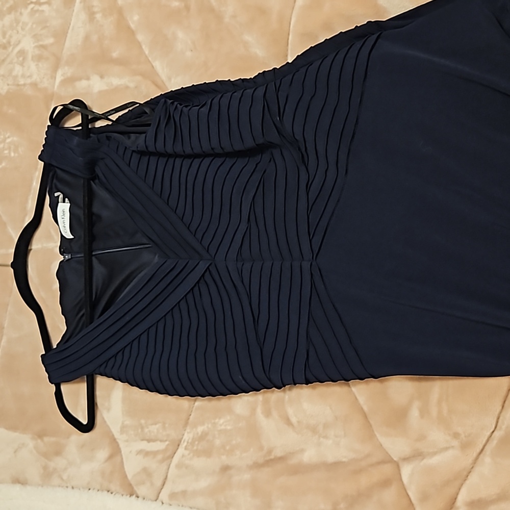 Navy blue Calvin Klein floor length dress